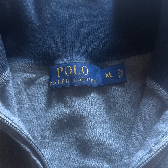 Polo by Ralph Lauren Men's Charcoal Zip-Up Sweater - Picture 3 of 6